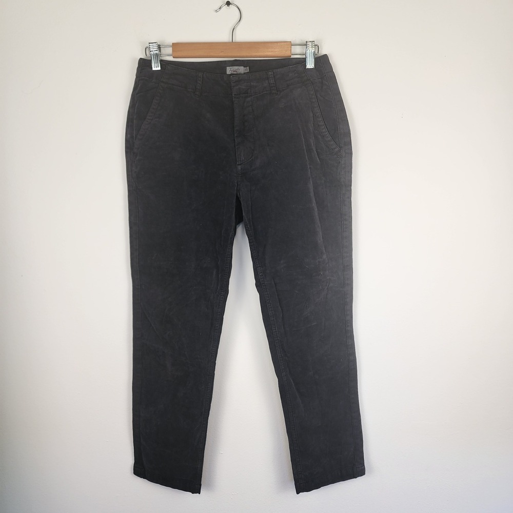 Faherty Velvet Pants Straight Leg Casual Black Size 26